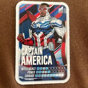 Marvel Collectible Card #08 - CAPTAIN AMERICA
